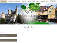 Tablet Screenshot of hotel-lipa-bojnice.sk
